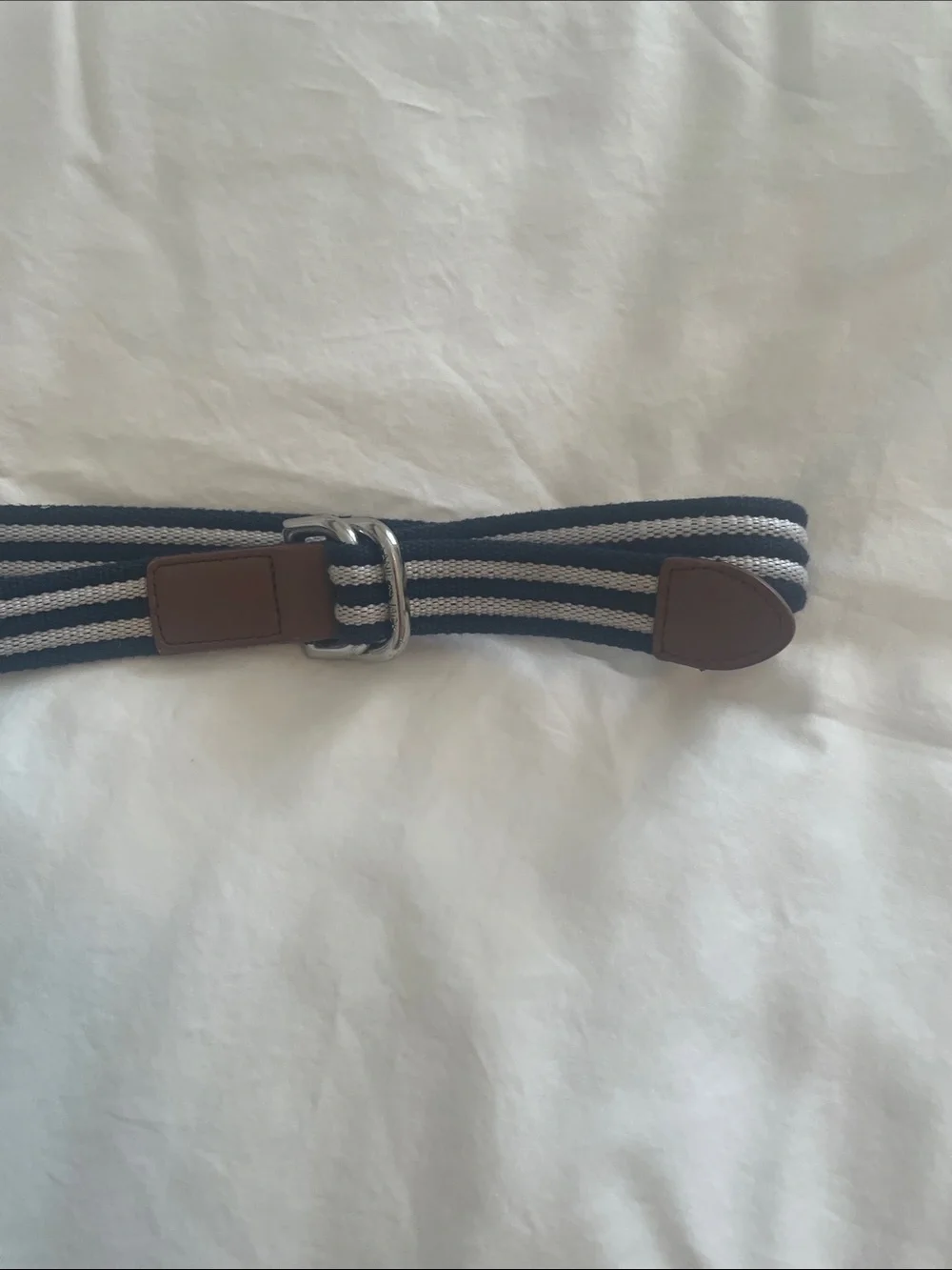 Janie and Jack Striped Navy and White Boy’s Belt Size 4 to 5